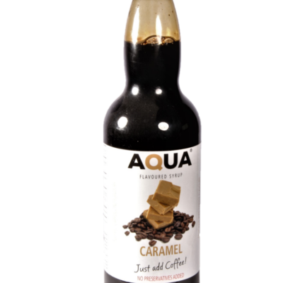 Aqua Caramel Coffee Flavouring syrup 750 ml X 6 bottles per case