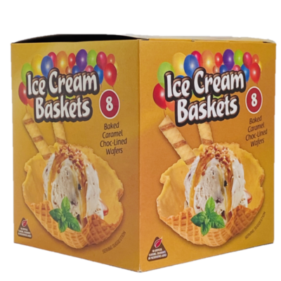 Baskets Caramel chocolate lined x 8 s x 24 units / case