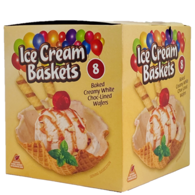 Baskets Milky Bar lined x 8 s x 24 units / case